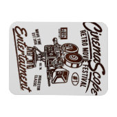 Retro CinemaScope flexibele magneet (Horizontaal)