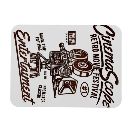 Retro CinemaScope flexibele magneet (Horizontaal)