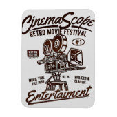 Retro CinemaScope flexibele magneet (Verticaal)