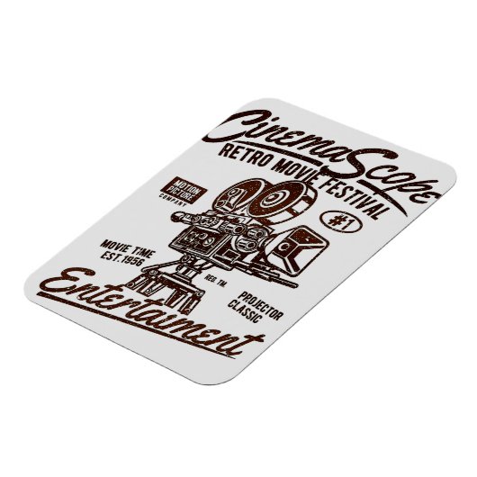 Retro CinemaScope flexibele magneet (Linkerzijde)