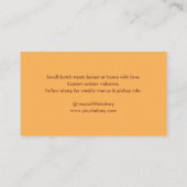 Retro Cinnamon Roll Logo Bakkerij Gebak Chef Visitekaartje (Achterkant)