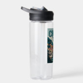 Retro Cinque Terre Hike Design Gift Waterfles (Rechts)