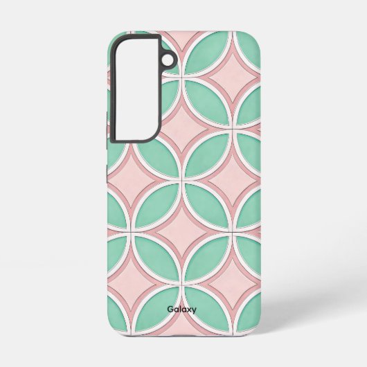 Retro Circle Galaxy S22 Hoesje Samsung Galaxy Hoesje (Achterkant)