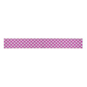 Retro Circled Stippen, Fuchsia, Grey en Roze Grosgrain Lint (Voorkant)