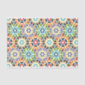 Retro Circles Abstract Patroonloskoppeling Tissuepapier (Voorkant)