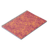 Retro Circles Grunge Pattern Notitieboek (Linkerzijde)