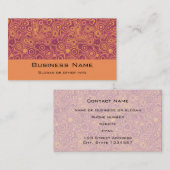 Retro Circles Grunge Pattern Visitekaartje (Voorkant / Achterkant)