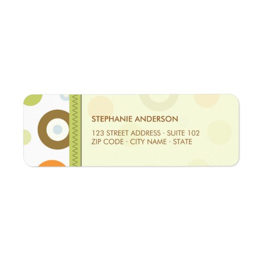 Retro Circles Leuke labels (Voorkant)