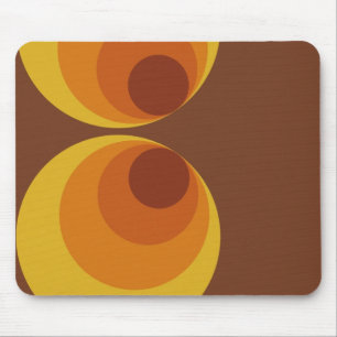 Retro Circles Mousepad Muismat