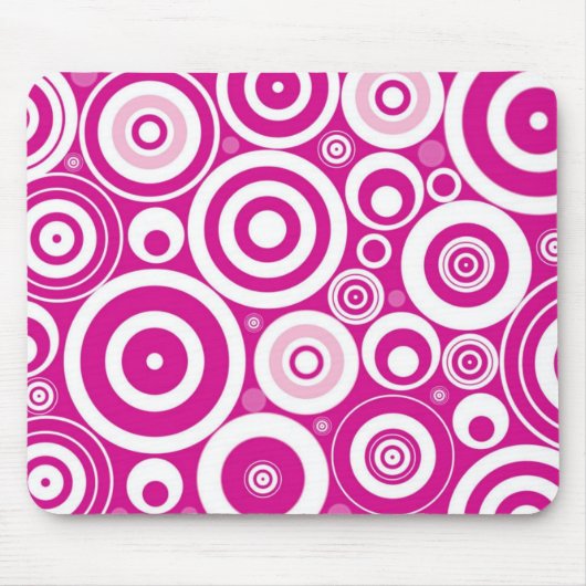 Retro Circles Muismat (Voorkant)