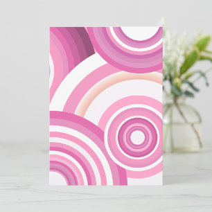 Retro Circles Patroon Kaart