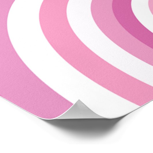 Retro Circles Patroon Poster (Hoek)