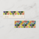 Retro Circles Skinny Visitekaartje (Voorkant / Achterkant)