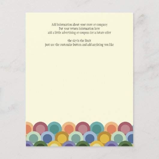 Retro Circuits Small Order Form Flyer (Achterkant)