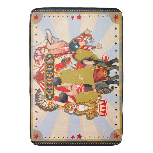  Retro Circus Badmat (Voorkant Verticaal)