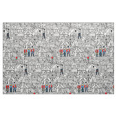 retro circus bw col stof (Fat Quarter)