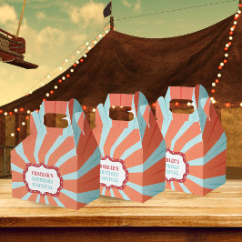 Retro Circus Carnaval Verjaardagsfeest Bedankdoosjes