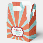 Retro Circus Carnaval Verjaardagsfeest Bedankdoosjes (Geopend)