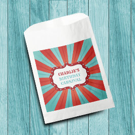 Retro Circus Carnaval Verjaardagsfeest Bedankzakje