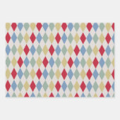 Retro Circus Classic Party Wrapping Paper Sheets (Voorkant 3)
