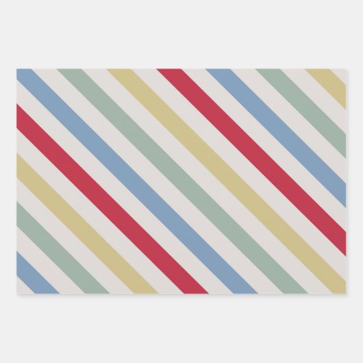 Retro Circus Classic Party Wrapping Paper Sheets (Voorkant 2)