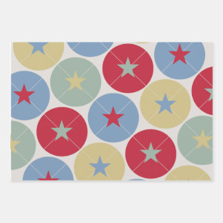 Retro Circus Classic Party Wrapping Paper Sheets