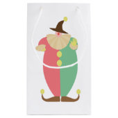 Retro Circus Clown Klein Cadeauzakje (Achterkant)