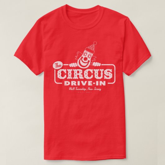 Retro Circus Drive bij Wall New Jersey T-shirt (Design voorkant)
