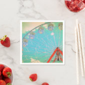 Retro Circus Ferris Wheel - Papierpartij Napkins Servet (Insitu)