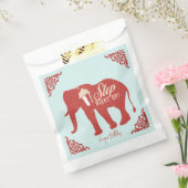 Retro Circus Olifant Popcorn Verjaardagsfeestje Bedankzakje (Gezegeld)