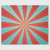 Retro circus patroon cadeaupapier (Vlak)