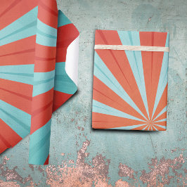 Retro circus patroon cadeaupapier