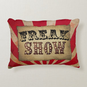 Retro Circus Poster Freak Show Accent Kussen