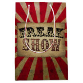 Retro Circus Poster Freak Show Medium Cadeauzakje (Voorkant)