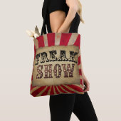 Retro Circus Poster Freak Show Tote Bag (Dichtbij)
