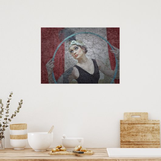 Retro Circus Preformer Poster (Keuken)