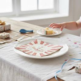 Retro Circus Theme Birthday Paper Napkins Servet