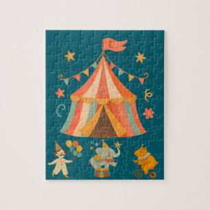 Retro Circus Voorleestijd Legpuzzel