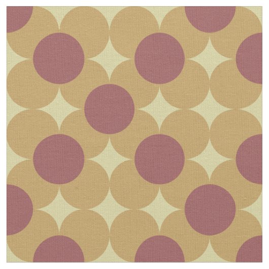 Retro Cirkel Bloem Patroon Stof (Close Up)