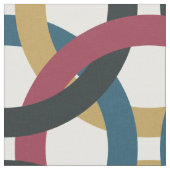 Retro cirkel knopen print stof (Close Up)