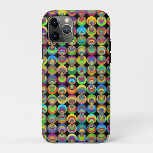 Retro-cirkels-abstract-geometrisch Case-Mate iPhone Case (Achterkant)