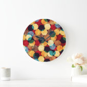 Retro cirkels, grunge textuur naadloos patroon. grote klok (Huis)