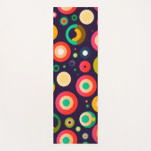 retro cirkels in verschillende kleuren yoga mat (Voorkant)