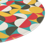 Retro Cirkels: Kleurrijke Hipster Patroon. Snijplank (Hoek)