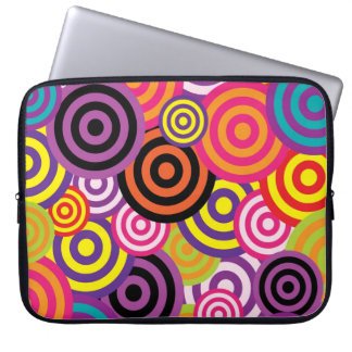 Retro Cirkels Laptop Sleeve