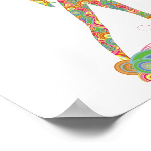 retro - cirkels poster (Hoek)