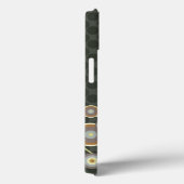 Retro Cirkels vatten het Diagonale Hoesje van de (Achterkant / Rechts)