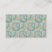 Retro-cirkels - zakelijk visitekaartje (Achterkant)