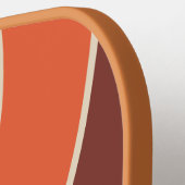 Retro cirkelstreep met naam pickleball paddle (Links Detail)