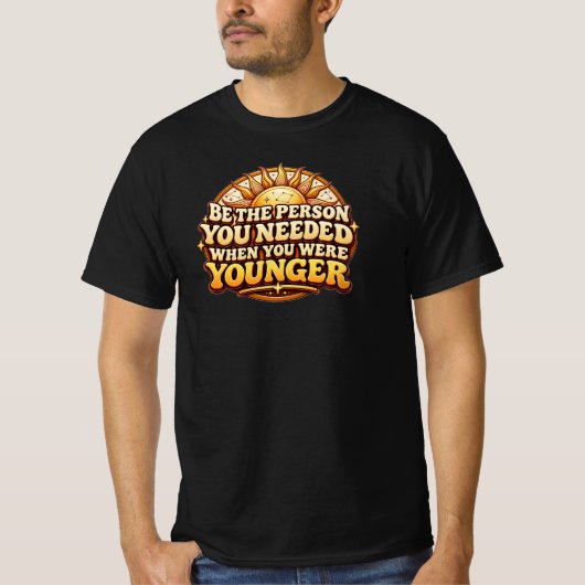 Retro Citaat Inspirerende T-Shirt (Voorkant)